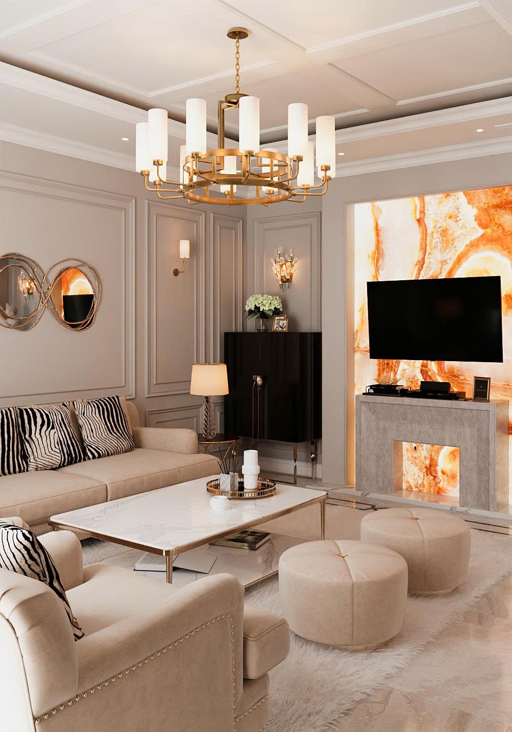 nội thất biệt thự song lập Vinhomes Marina