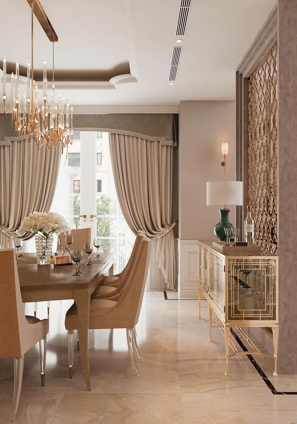 nội thất biệt thự song lập Vinhomes Marina