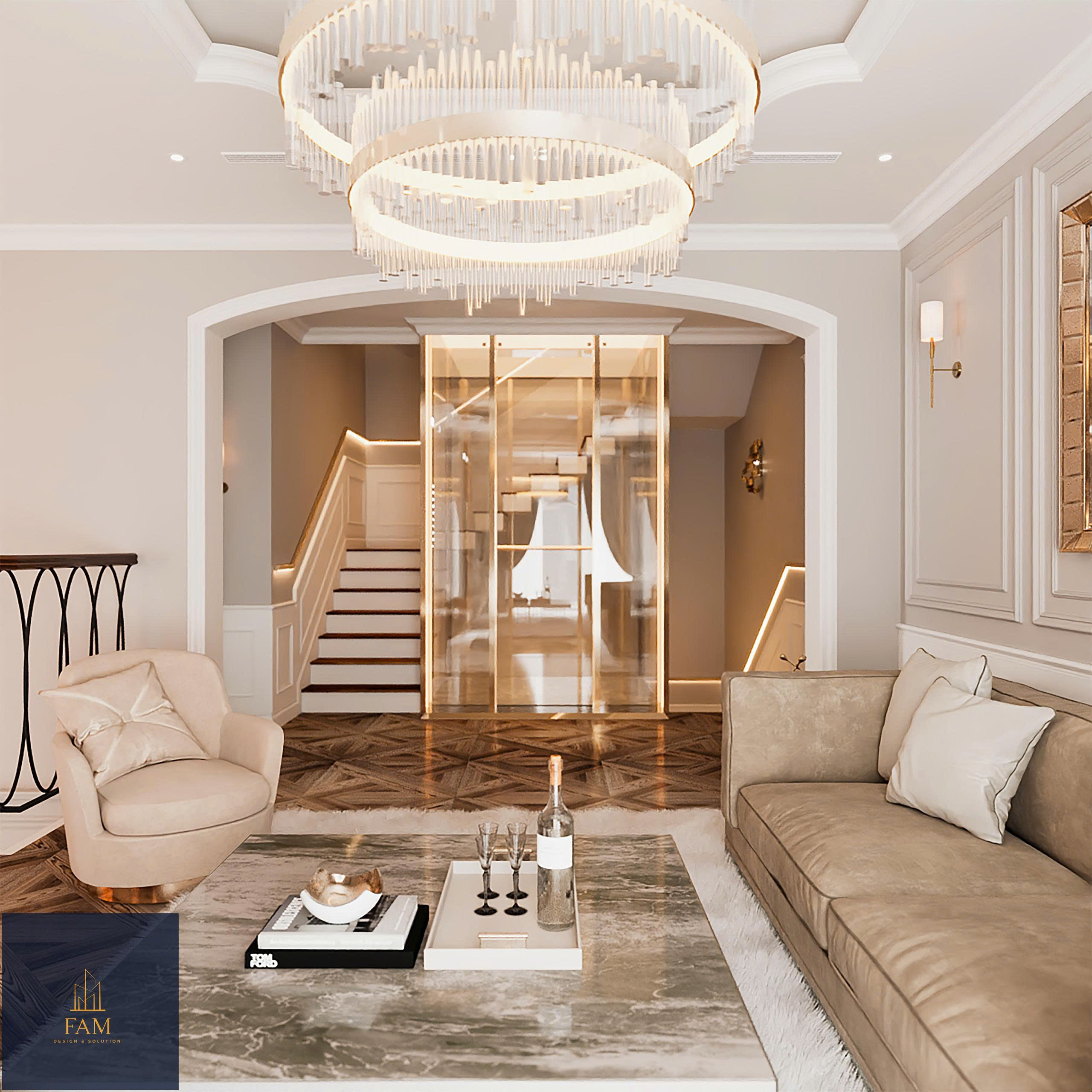 nội thất biệt thự song lập Vinhomes Marina