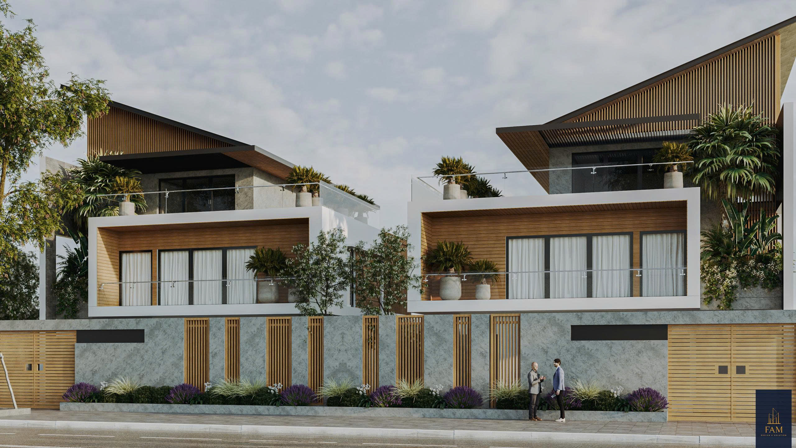 Biệt thự song lập anh Công Móng Cái