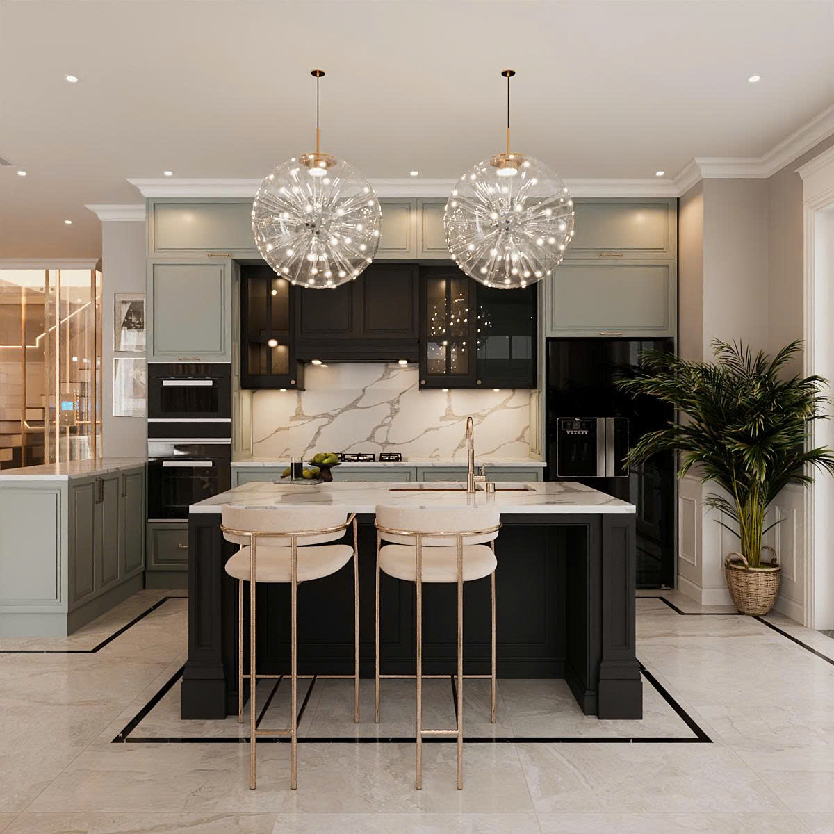 nội thất biệt thự song lập Vinhomes Marina