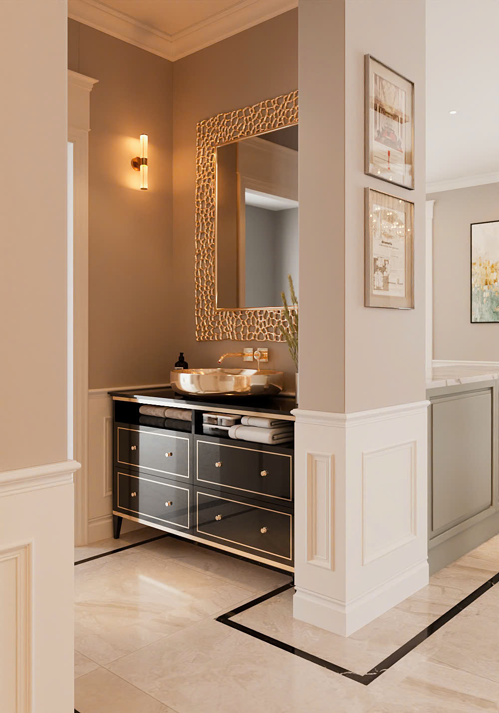 nội thất biệt thự song lập Vinhomes Marina