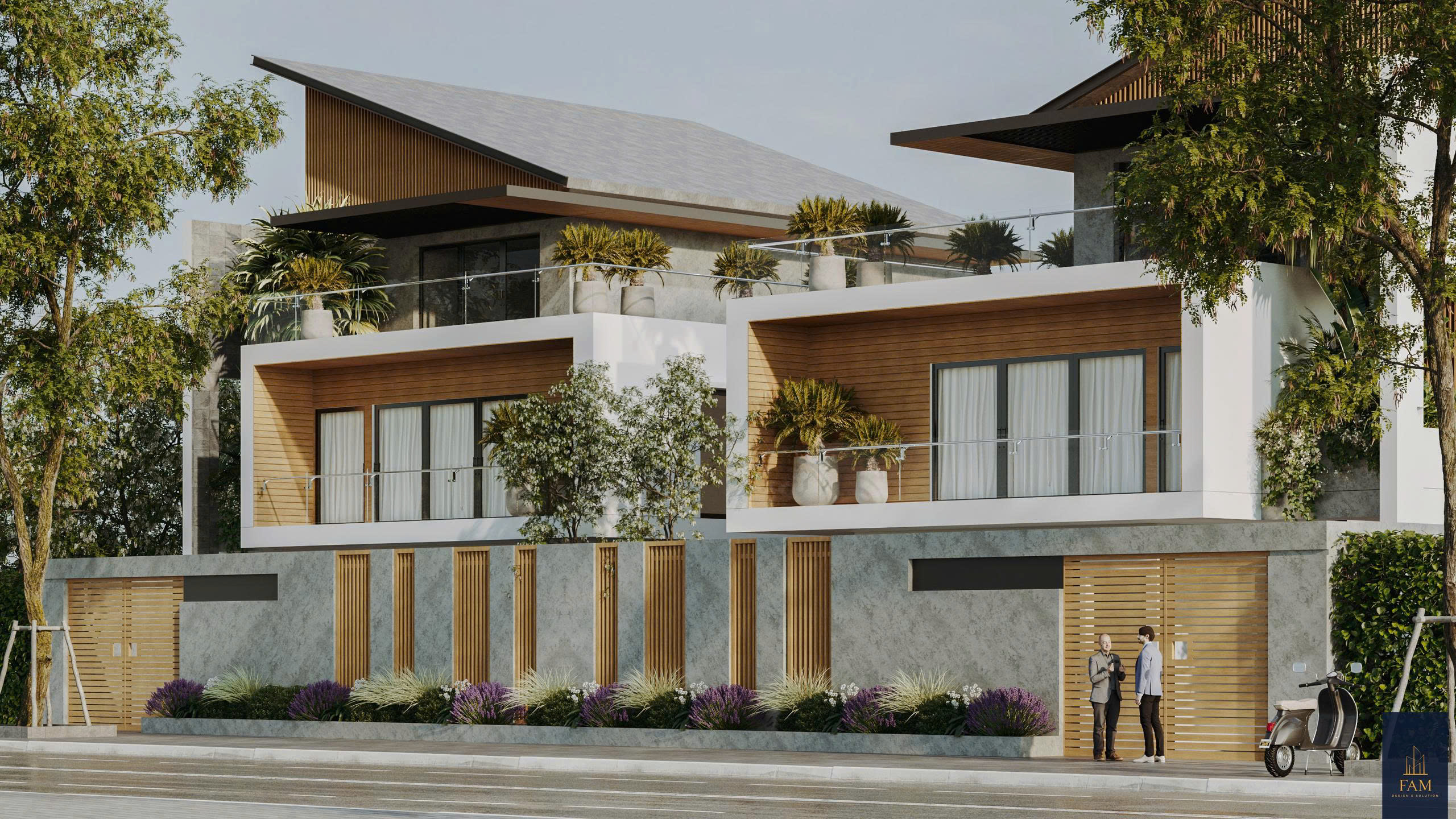 Biệt thự song lập anh Công Móng Cái