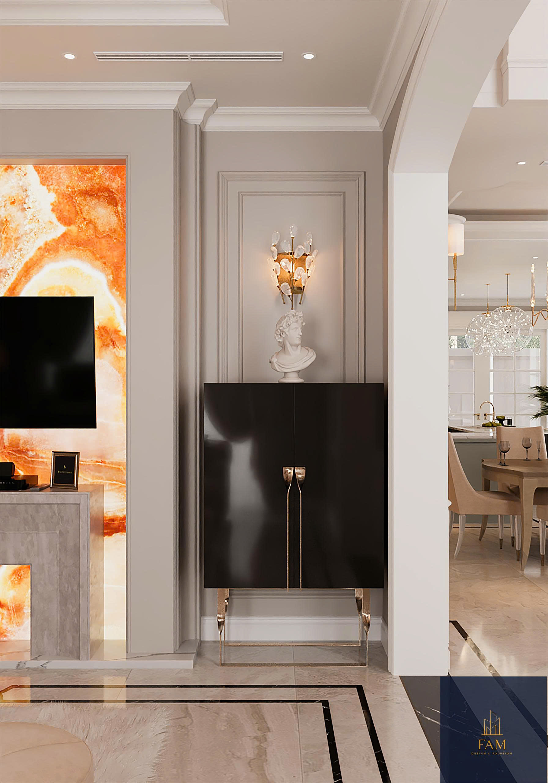 nội thất biệt thự song lập Vinhomes Marina