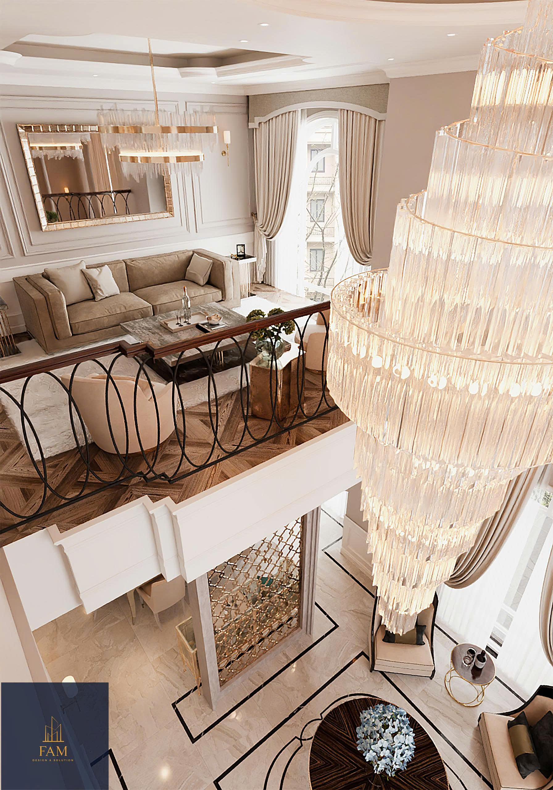 nội thất biệt thự song lập Vinhomes Marina