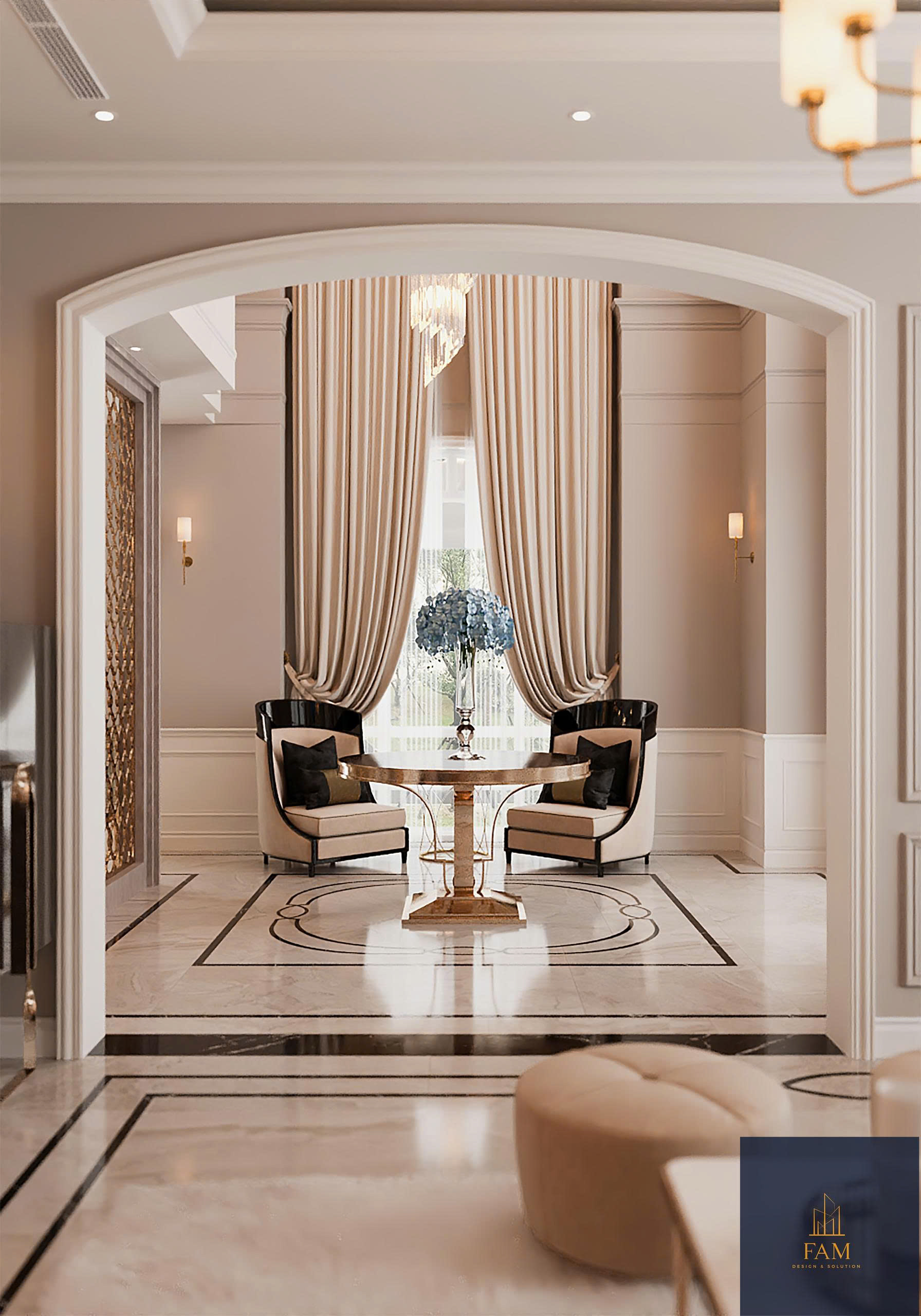 nội thất biệt thự song lập Vinhomes Marina