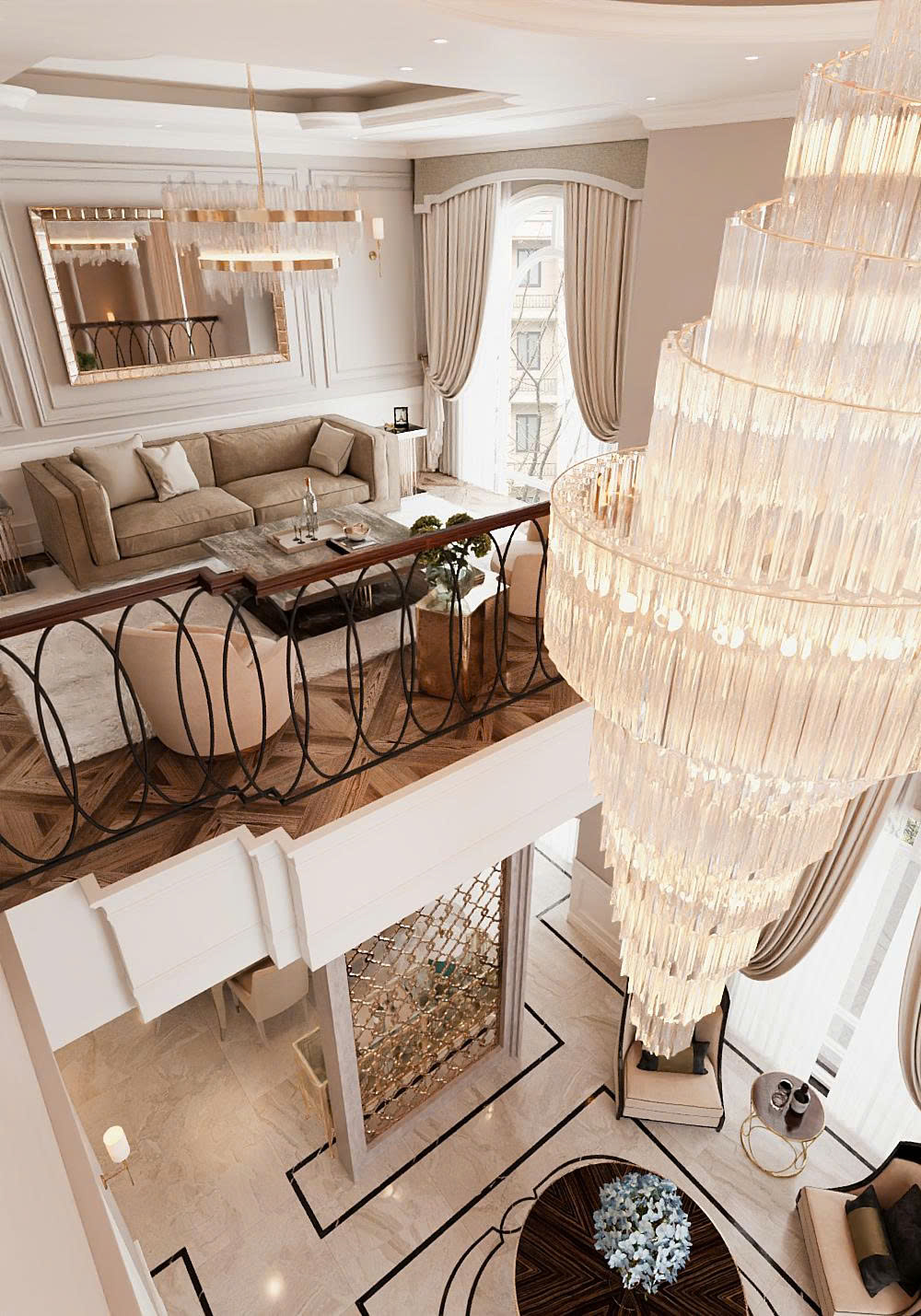 nội thất biệt thự song lập Vinhomes Marina