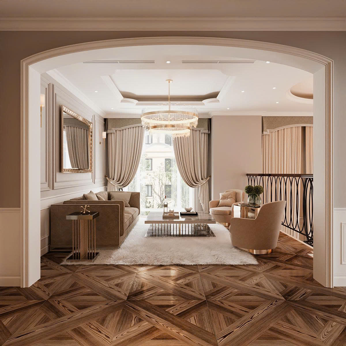 nội thất biệt thự song lập Vinhomes Marina