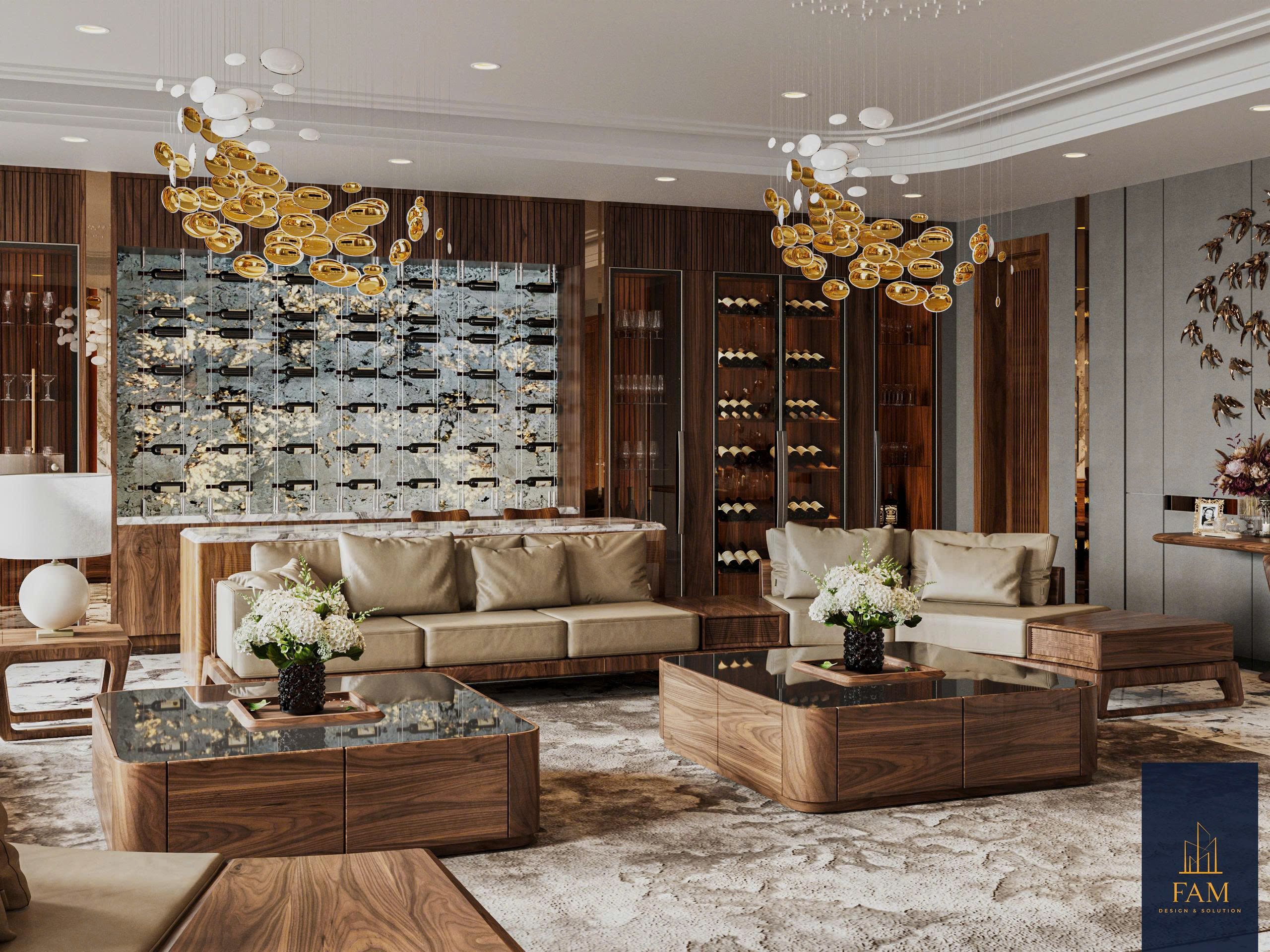 nội thất gỗ óc chó An Dương