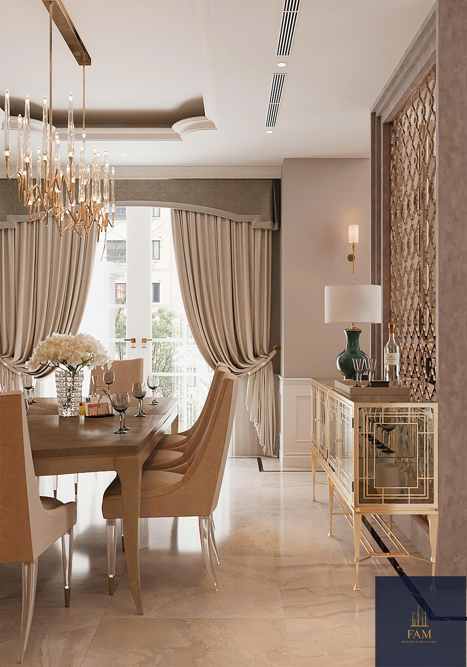 nội thất biệt thự song lập Vinhomes Marina