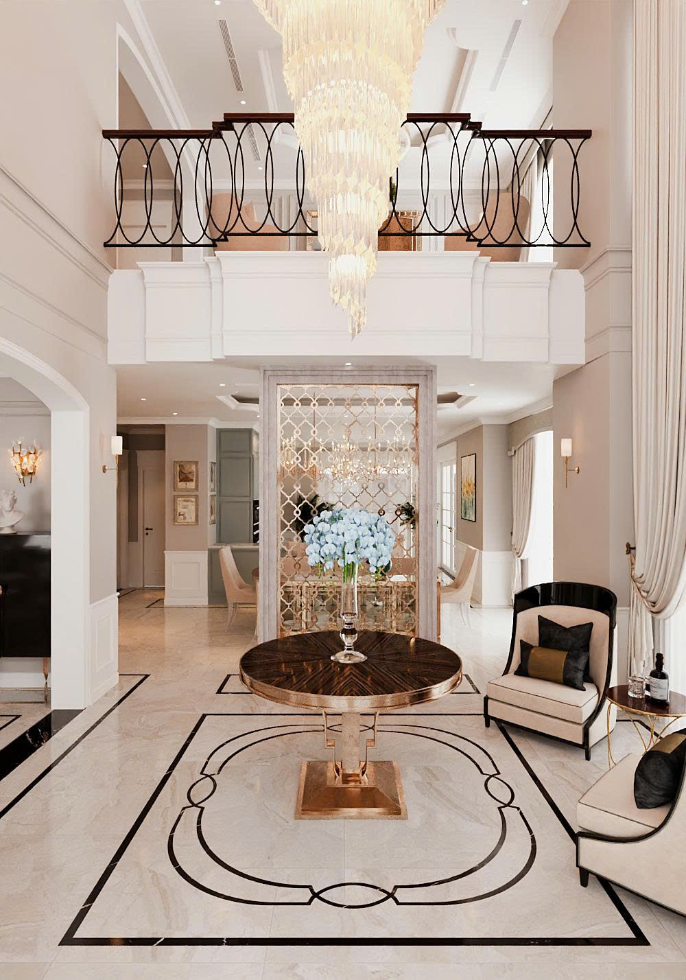 nội thất biệt thự song lập Vinhomes Marina