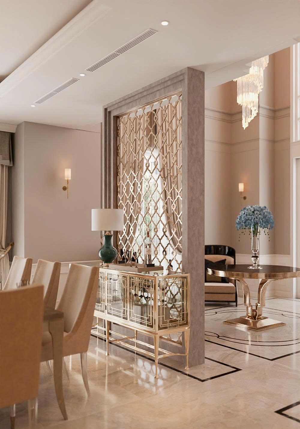 nội thất biệt thự song lập Vinhomes Marina